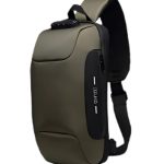 OZUKO 9223L Anti-Theft Sling Bag – Reflective, USB Charging, and Travel-Ready
