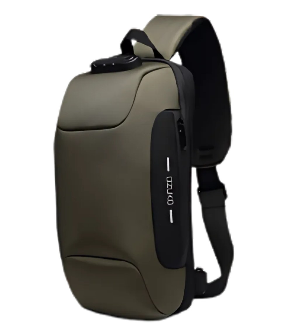 Ozuko-OZK9223L-Anti-Theft-Sling-Bag-1 OZUKO 9223L Anti-Theft Sling Bag – Reflective, USB Charging, and Travel-Ready - Image 1