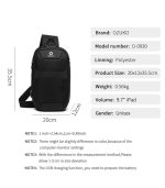 OZUKO 9270 Water-Resistant Sling Bag - Anti-Theft  with Built in Lock, USB Charging Port - Image 6