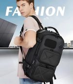 OZUKO 9309LY Tactical Travel Backpack With Waist Bag– USB Port, Anti-Theft - Image 51