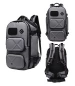 OZUKO 9309LY Tactical Travel Backpack With Waist Bag– USB Port, Anti-Theft - Image 38