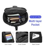 OZUKO 9334 Water-Resistant Sling Bag - Crossbody Daypack with USB Charging Port - Image 5
