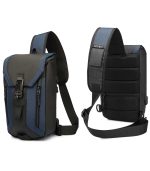 OZUKO 9334 Water-Resistant Sling Bag - Crossbody Daypack with USB Charging Port - Image 2