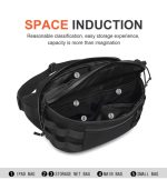 OZUKO 9340 Luxury Designers Waist Bag for Men -  Water-Resistant Fanny Pack - Image 6