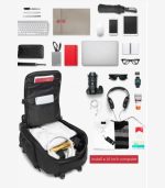 OZUKO 9386 Outdoor Travel Backpack with Cooler Compartment – USB Charging, Water-Resistant - Image 31