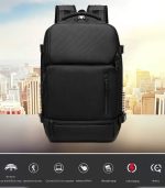 OZUKO 9405L Business Laptop Backpack – USB Port, Water-Resistant - Image 36