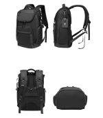 OZUKO 9409 Travel Laptop Backpack – USB Port, Water-Resistant - Image 25