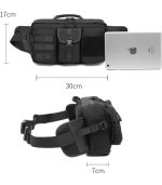 OZUKO 9449 Anti-Theft Waist Sling Bag - Water-Resistant Tablet Bag for Travel and Daily Use - Image 4