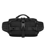 OZUKO 9450 Water-Resistant Waist Sling Bag for Men with USB Port, Anti-Theft Tactical Fanny Pack