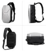 OZUKO 9509 Mini Laptop Chest Bag – Water-Resistant Designer Shoulder & Messenger Backpack for Travel, Motorcycle, and Daily Use - Image 13