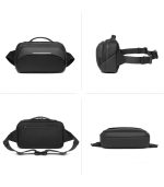 OZUKO 9551 Water-Resistant Waist Bag -  4L Multi-Storey Fanny Pack for Unisex Travel Pouch, Anti-Theft with Luminous Effect - Image 2