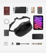 OZUKO 9551 Water-Resistant Waist Bag -  4L Multi-Storey Fanny Pack for Unisex Travel Pouch, Anti-Theft with Luminous Effect - Image 5