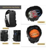 OZUKO 9573 Basketball Sport Backpack – Waterproof, High Capacity - Image 15