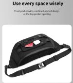 OZUKO 9681S Tactical Fanny Pack – Magnetic Buckle, Water-Resistant - Image 39