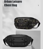 OZUKO 9681S Tactical Fanny Pack – Magnetic Buckle, Water-Resistant - Image 42