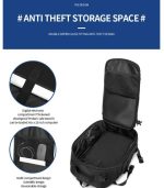 OZUKO 9590S Anti-Theft Laptop Backpack – High-Quality, Water-Resistant, 15.6-Inch Compatible - Image 28