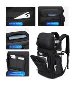 OZUKO 9630 Designer Anti Theft Business Backpack – High Capacity, Water-Resistant Travel Laptop Backpack - Image 4