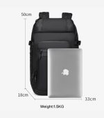 OZUKO 9630 Designer Anti Theft Business Backpack – High Capacity, Water-Resistant Travel Laptop Backpack - Image 12