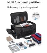 OZUKO 9641 45L Fashion Designer Weekender Duffel Bag – Versatile Business Travel and Outdoor Sport Bag - Image 49