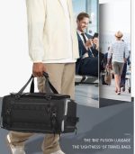 OZUKO 9641 45L Fashion Designer Weekender Duffel Bag – Versatile Business Travel and Outdoor Sport Bag - Image 48