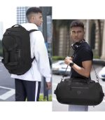OZUKO 9651 Weekender Travel Duffle Bag – Waterproof Multipurpose Carry Bag for Men - Image 56