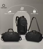 OZUKO 9651 Weekender Travel Duffle Bag – Waterproof Multipurpose Carry Bag for Men - Image 39