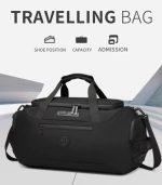 OZUKO 9651 Weekender Travel Duffle Bag – Waterproof Multipurpose Carry Bag for Men - Image 54