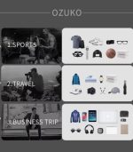 OZUKO 9651 Weekender Travel Duffle Bag – Waterproof Multipurpose Carry Bag for Men - Image 51