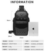 OZUKO 9659 Lightweight Waterproof Fashion Shoulder Bag – Anti-Theft Chest Bag for Men - Image 21