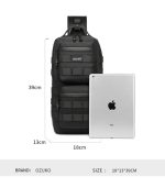 OZUKO 9661 Waterproof Anti-Theft Sling Bag for Men – Travel Daypack for Business, Campus & Hiking - Image 7