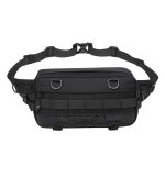 OZUKO 9676 Outdoor Tactical Waist Bag for Men – Durable Waterproof Oxford Crossbody Chest Pack with Tripod Holder