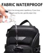 OZUKO 9680 Tactical Style EDC Sling Bag for Men - Image 32