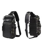 OZUKO 9680 Tactical Style EDC Sling Bag for Men - Image 30