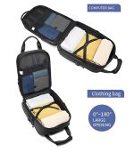 OZUKO 9699 18-Inch Underseat Carry-On Bag with Wheels – Premium Compact Trolley for Business Travel - Image 37