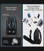 OZUKO 9717 Business Travel Laptop Backpack – Waterproof, Multi-Compartment - Image 28