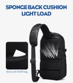 OZUKO 9730 Designer Sport Crossbody Bag – Tactical Waterproof Chest Bag for Men - Image 38