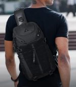 OZUKO 9730 Designer Sport Crossbody Bag – Tactical Waterproof Chest Bag for Men - Image 33