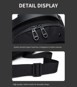 OZUKO 9735 Sling Crossbody Chest Bag – Water-Resistant, Multi-Compartment - Image 41