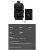 OZUKO 9738 Designer Waterproof Chest Bag for Men – Crossbody Sling for Outdoor, Travel, and Daily Use - Image 23