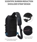OZUKO 9738 Designer Waterproof Chest Bag for Men – Crossbody Sling for Outdoor, Travel, and Daily Use - Image 22