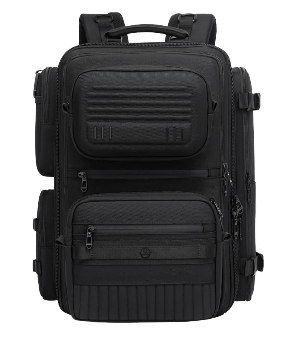 OZUKO-9762-3-in-1-Expandable-Anti-Theft-Travel-Backpack-for-Men-10-1 OZUKO 9762 3-in-1 Expandable Anti-Theft Travel Backpack for Unisex – Large Capacity Waterproof Outdoor Adventure Bag - Image 1