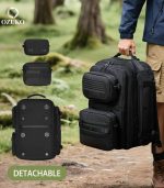 OZUKO 9762 3-in-1 Expandable Anti-Theft Travel Backpack for Unisex – Large Capacity Waterproof Outdoor Adventure Bag - Image 8
