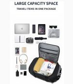 OZUKO 9779 Travel Laptop Backpack – 50L, Water-Resistant, Shoe Compartment, Casual Weekender for Men - Image 36