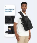 OZUKO 9805 Chest Sling Bag – Waterproof Oxford, Anti-Theft, Lightweight Crossbody - Image 36