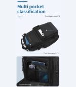 OZUKO 9805 Chest Sling Bag – Waterproof Oxford, Anti-Theft, Lightweight Crossbody - Image 35