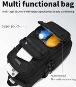 OZUKO 9807 Sling Chest Bag – Waterproof, Thermal Pouch, Anti-Theft Pocket - Image 53