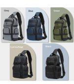 OZUKO 9808 Messenger Chest Sling Bag – Water-Resistant, Multi-Pocket Design - Image 31
