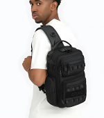 OZUKO 9812 Crossbody Sling Chest Bag – Anti-Theft Lock, Breathable Back Panel - Image 37
