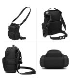 OZUKO 9816 Water-Resistant Thigh Pack for Men - Motorcycle Leg Bag, Tear-Resistant Cycling Drop Leg Pouch, Multi-Functional Crossbody Pack - Image 3
