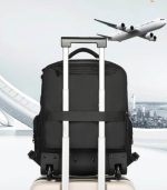 OZUKO 9820S Unisex Travel Bag with Wheels, 12.9-Inch Laptop Trolley Backpack with Swivel Casters, TSA-Approved Lock & Retractable Handle, 42×21×31 cm - Image 37